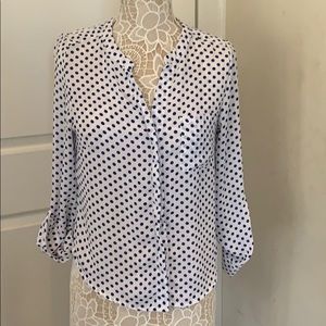 Fun Button up the polkadot blouse